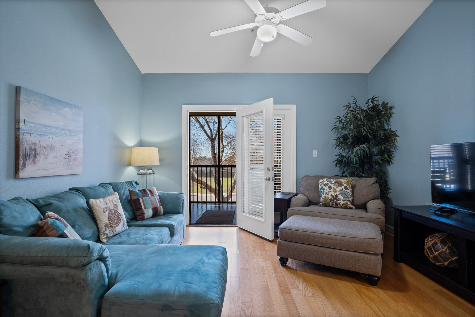Park Avenue Living Room and Screened Porch